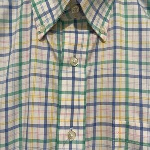 Lands' End Multicolor Plaid Men's Shirt